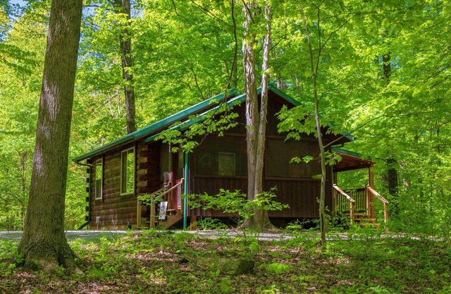Woods Cabin, secluded with hot tub