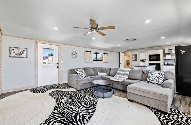 Zebra Ranch Vacation Rental | 1-BR Cottage Amazing Experience, Prescott | Mtn View Farm Trails