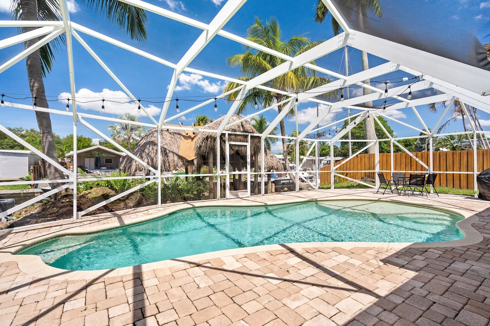 Lauderdale Isles House | 3/2 Tropical, Waterfront Oasis, Pool Home, w/ Dock