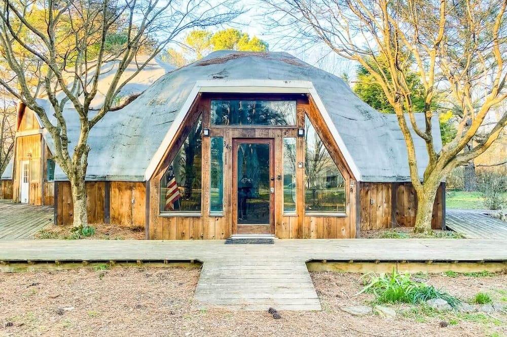 Normal House | Bell Circle Eccentric Geodesic Dome-home