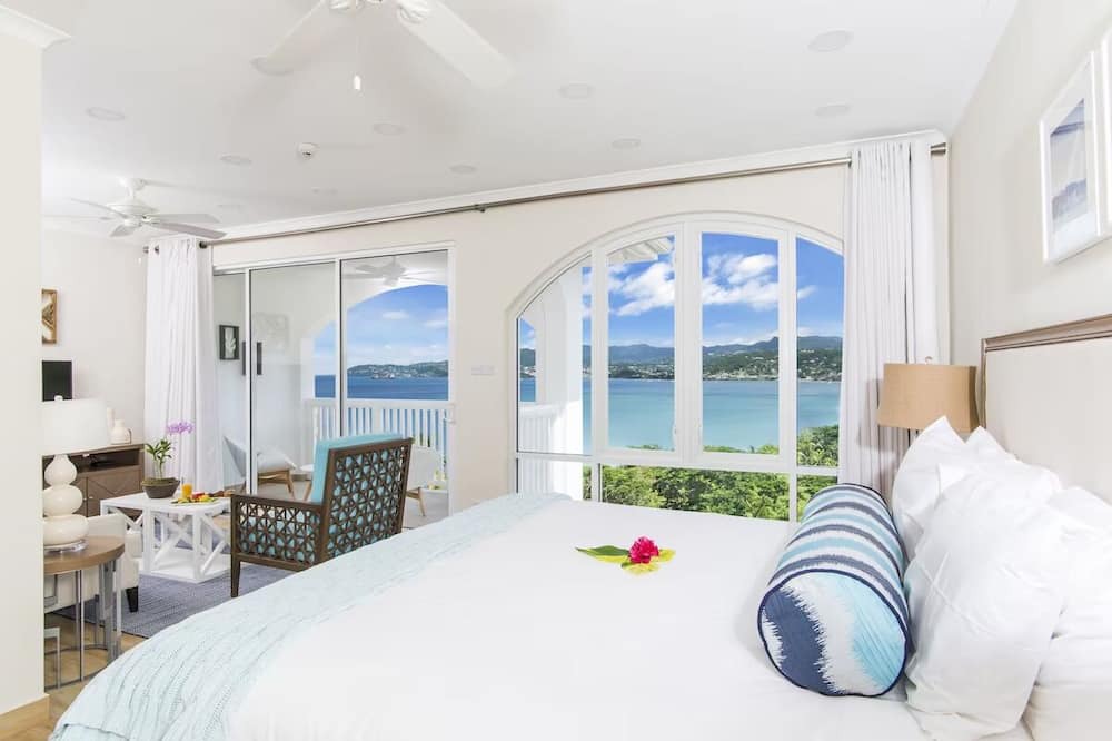Morne Rouge House | Studio Suite, King at Mount Cinnamon, Sea Views, Refresh on Scenic Balcony