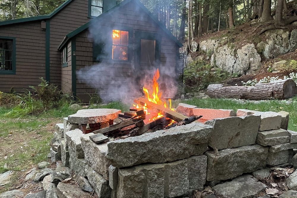 Bucksport Cabin | Rustic cabin on waterfront in Bucksport w/ modern plumbing, views, & privacy.