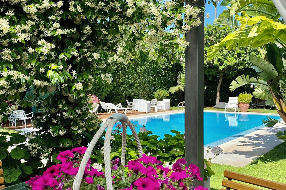 Mondello Villa | Family Villa & Stunning Garden With Swimming Pool, 5 Mins Step From Beach