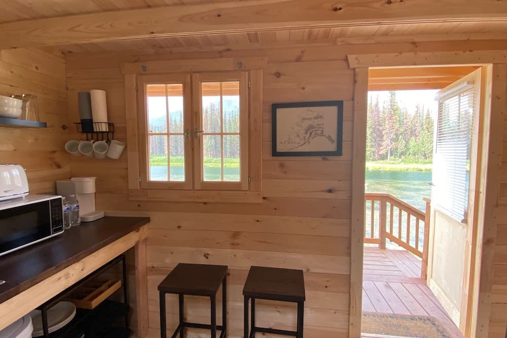 Denali Cabin | Newly built "tiny home" cabin on private lake with mountain views. Pet Friendly!