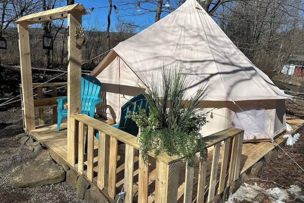 Andover RV Rental | Creekside Yurt