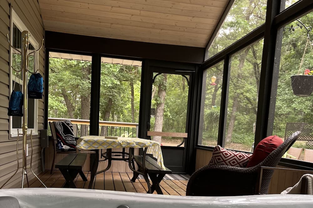 Division No. 4 Cabin | Private cabin with hot tub and gazebo located at beautiful Rock Lake, MB