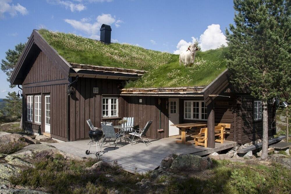 Flesberg Cabin | Moderne, lun og koselig tømmerhytte på Blefjell