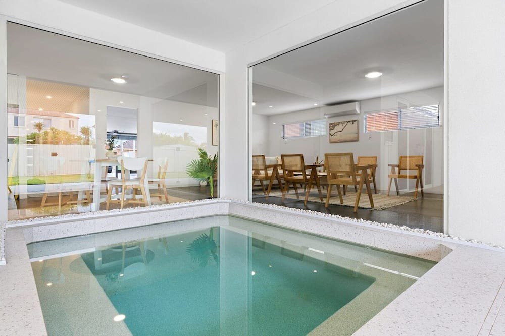 The Entrance North House | Coastal Retreat Heated Plunge Pool with Pool Table