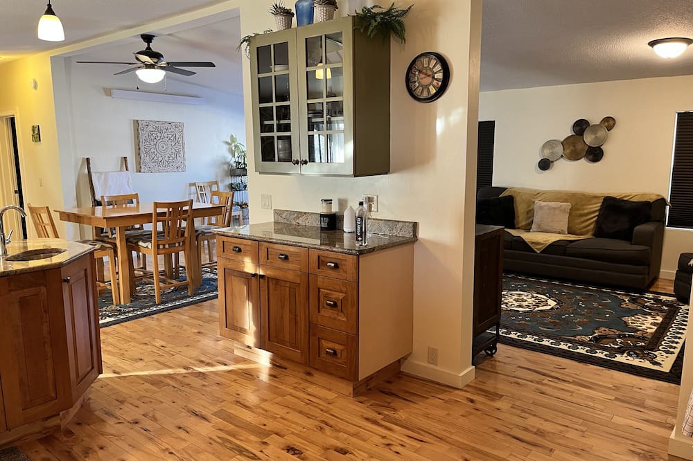 Freedom House | Newly remodeled home with a Barnwood rustic siding and an updated clean interior