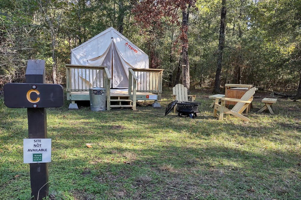 West Livingston RV Rental | Tentrr State Park Site - Texas Lake Livingston State Park - Site C - Single Camp