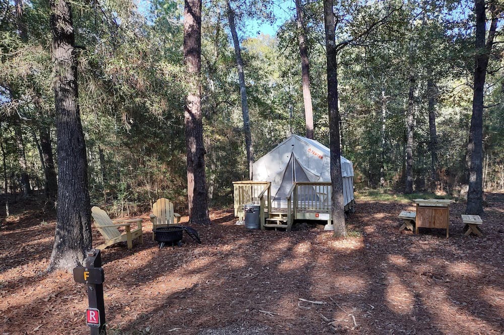West Livingston RV Rental | Tentrr State Park Site - Texas Lake Livingston State Park - Site B - Single Camp