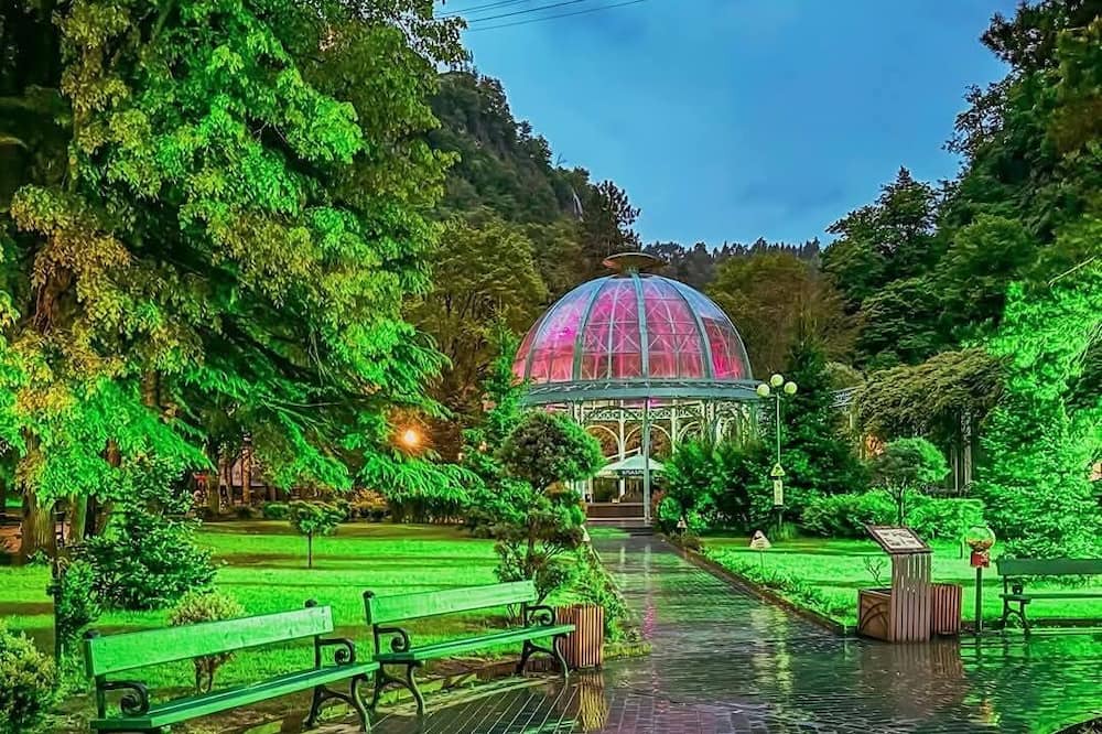 Borjomi Villa | Eco cottage with retro architecture and natural wood interior in Borjomi