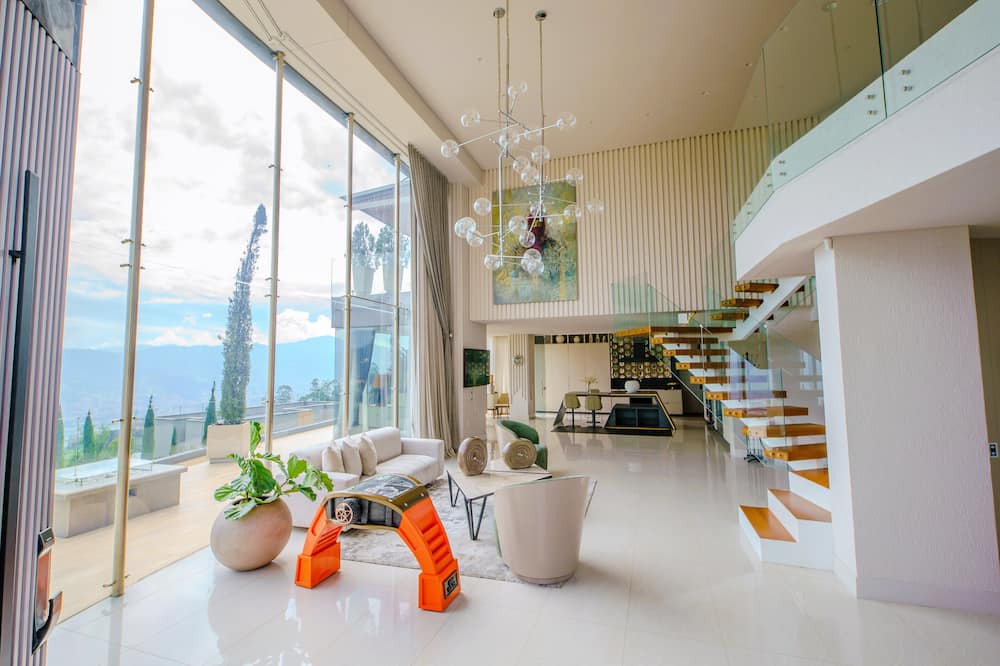 Medellin House | Ultra-Luxury Mansion In Medellin Gym Jacuzzi Daily Maid Barbershop Gameroom Bar
