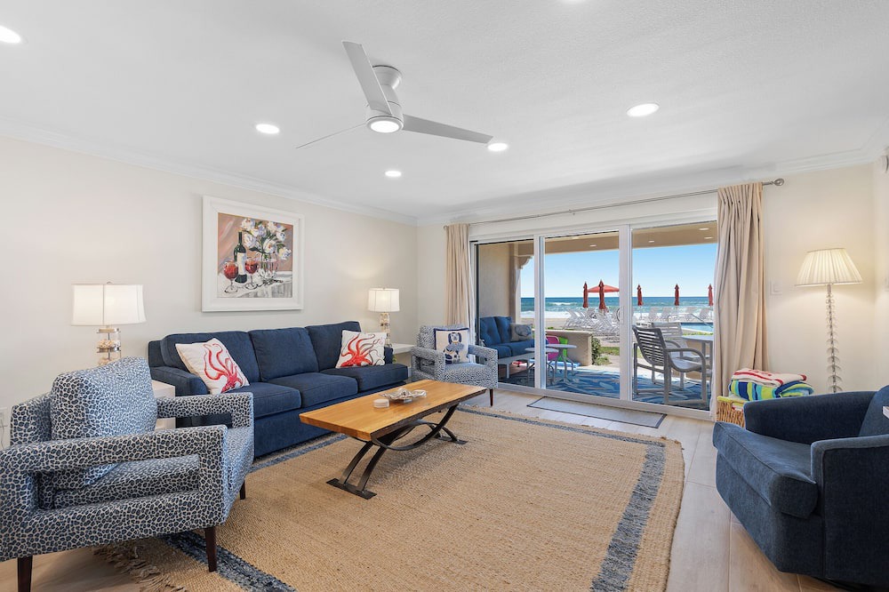 New Smyrna Beach Condo | 🌊Oceanfront 1st Floor Luxury Condo | Awesome Amenities | Sandpiper 111🌊