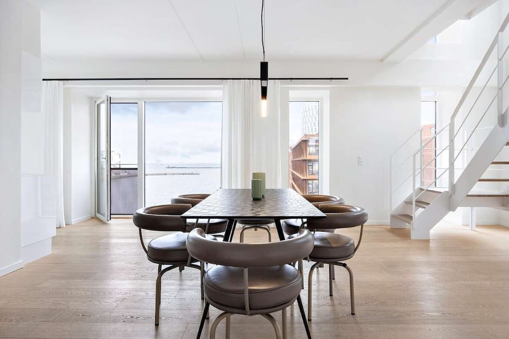 Copenhagen Apartment | Luxe Doublex w water view & private terasse