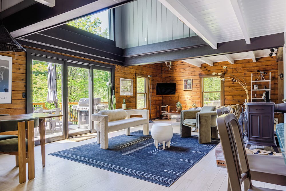 New Paltz House | Secluded w/Pool, Spa, Fire Pit, Forest Views | Cragswood Cottage by AvantStay