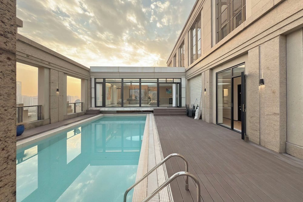 Downtown Shanghai Apartment | Luxurious 4-Bedroom Penthouse with Pool in Xintiandi, Shanghai
