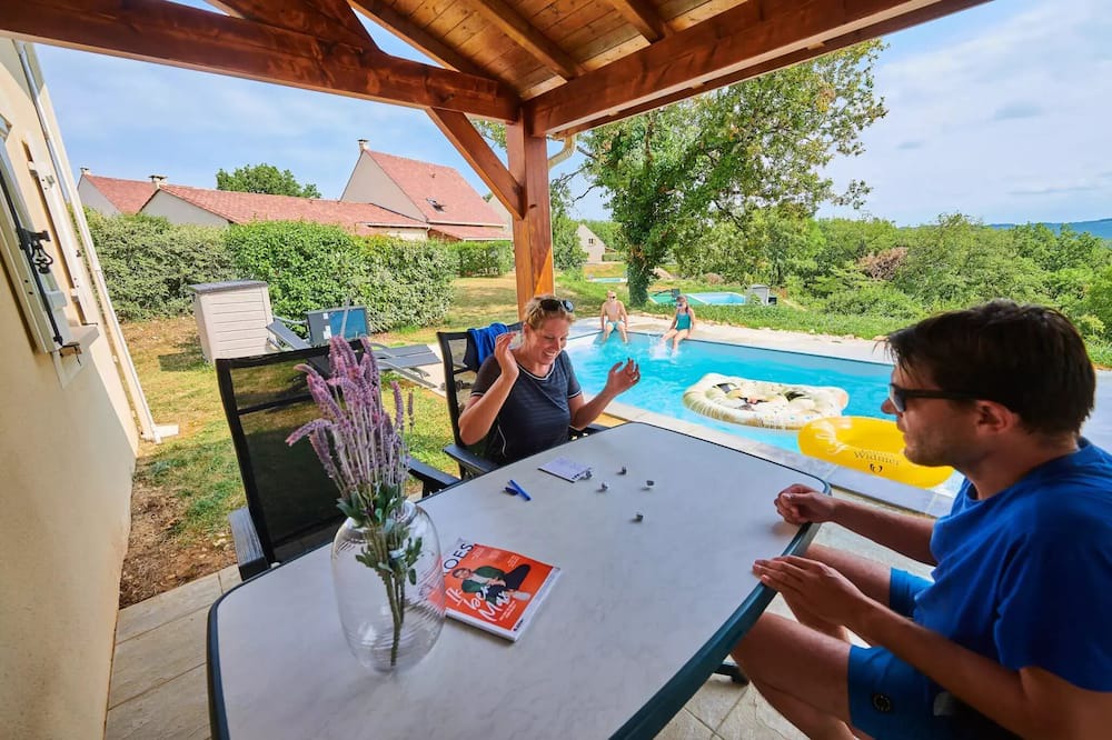 Lanzac Villa | Villa privater Pool, unabhängig, 1 Bad 6 Personen
