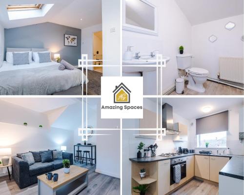Warrington Apartment | Modern 1-Bedroom Apartment with Free Wi-Fi and Parking by Amazing Spaces Relocations Ltd