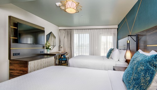 Luxury Room, 2 Double Beds, Balcony, Ocean View