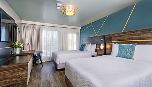 Superior Room, 2 Double Beds, Non Smoking, Partial Ocean View