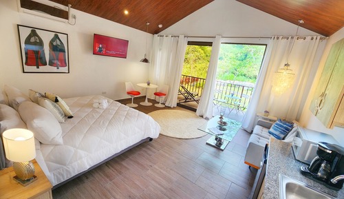 Panoramic Cabin, 1 King Bed, River View, Corner