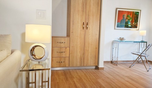 Studio Suite, 1 King Bed, River View, Garden Area
