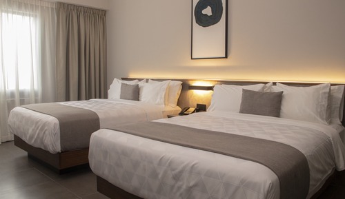 Deluxe Double Room, 2 Double Beds, City View