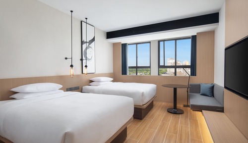 Superior Room, 2 Double Beds, City View