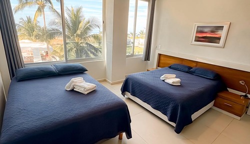 Superior Double Room, 1 Bedroom, Kitchen, Beach View