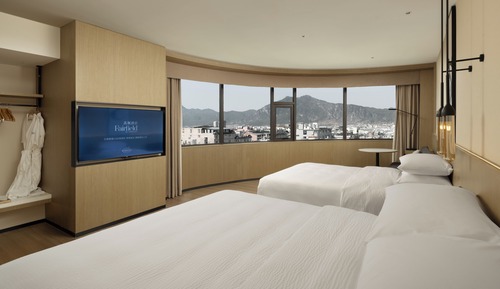 Family Suite, 2 Double Beds, City View