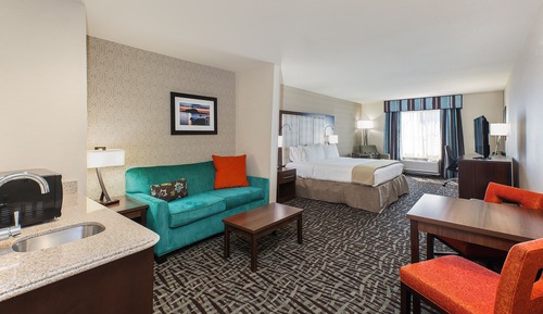 Suite, 1 King Bed with Sofa bed, Accessible Bathtub (Mobility)