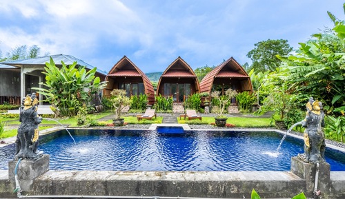 Bungalow, Hill View, Poolside