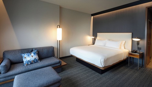 Room, 1 King Bed with Sofa bed (Mobility/Hearing Access, Roll-In Shwr)
