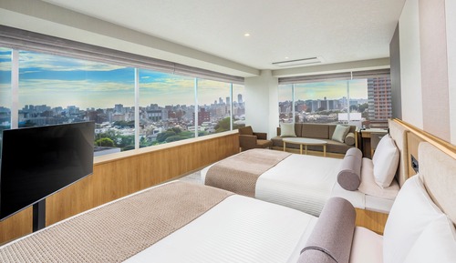 Panorama View Twin with shower booth, Non Smoking, Up to 5 People