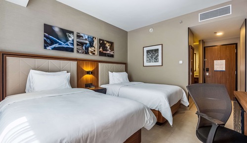 Twin Room, 2 Twin Beds, Refrigerator