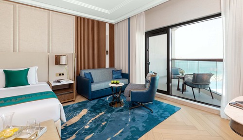 Luxury Family Palm Sea View Room King Bed with Sofa Bed
