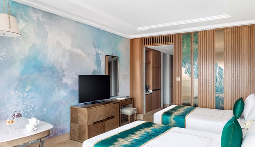 Luxury Room Twin Bed with Sofa Bed