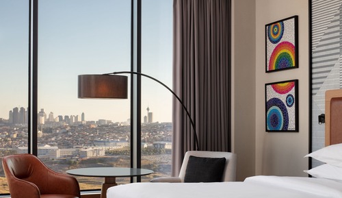 Premium Room, 2 Twin Beds, Non Smoking, City View (Corner)