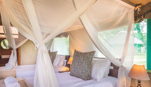 b) Safari Tent with en-suite Bathroom 