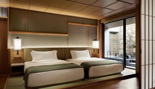 Suite, 2 Double Beds, Non Smoking, Courtyard View (Onsen Suite Room Twin)