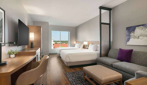 Room, Accessible (2 Queen Beds with Sofa bed, Shower)