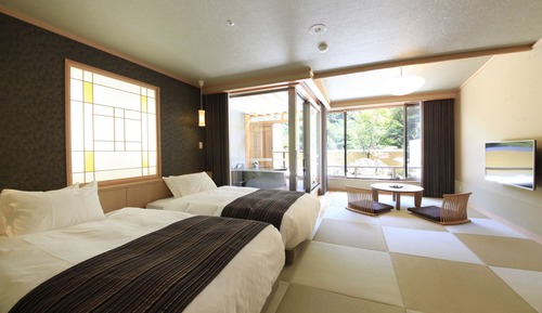 Japanese Western Style Room with Open-Air Bath - SUISAI - , Non Smoking, 42sqm