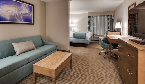 Suite, 1 King Bed with Sofa bed, Non Smoking, Refrigerator & Microwave (with Sofabed)