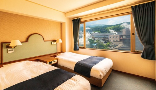 Standard Twin Room with Bath (Yukemuri View), Non-Smoking