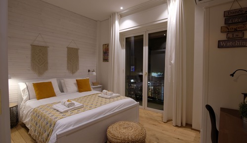Deluxe Double Room, Balcony, City View