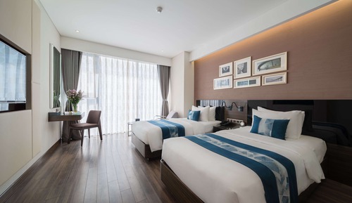 Deluxe Twin Room, Partial Ocean View