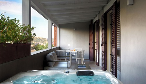 Executive Suite, 1 Bedroom, Balcony, Mountain View (soggiorno, idromassaggio all'aperto)