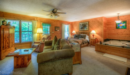 Deluxe Cabin, 1 King Bed with Sofa bed, Non Smoking, Jetted Tub