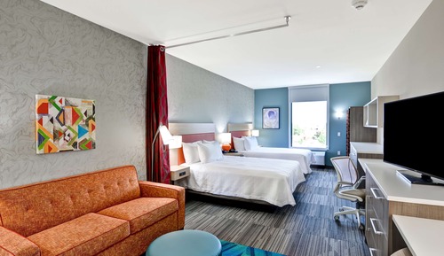 Studio, 2 Queen Beds, Accessible, Bathtub